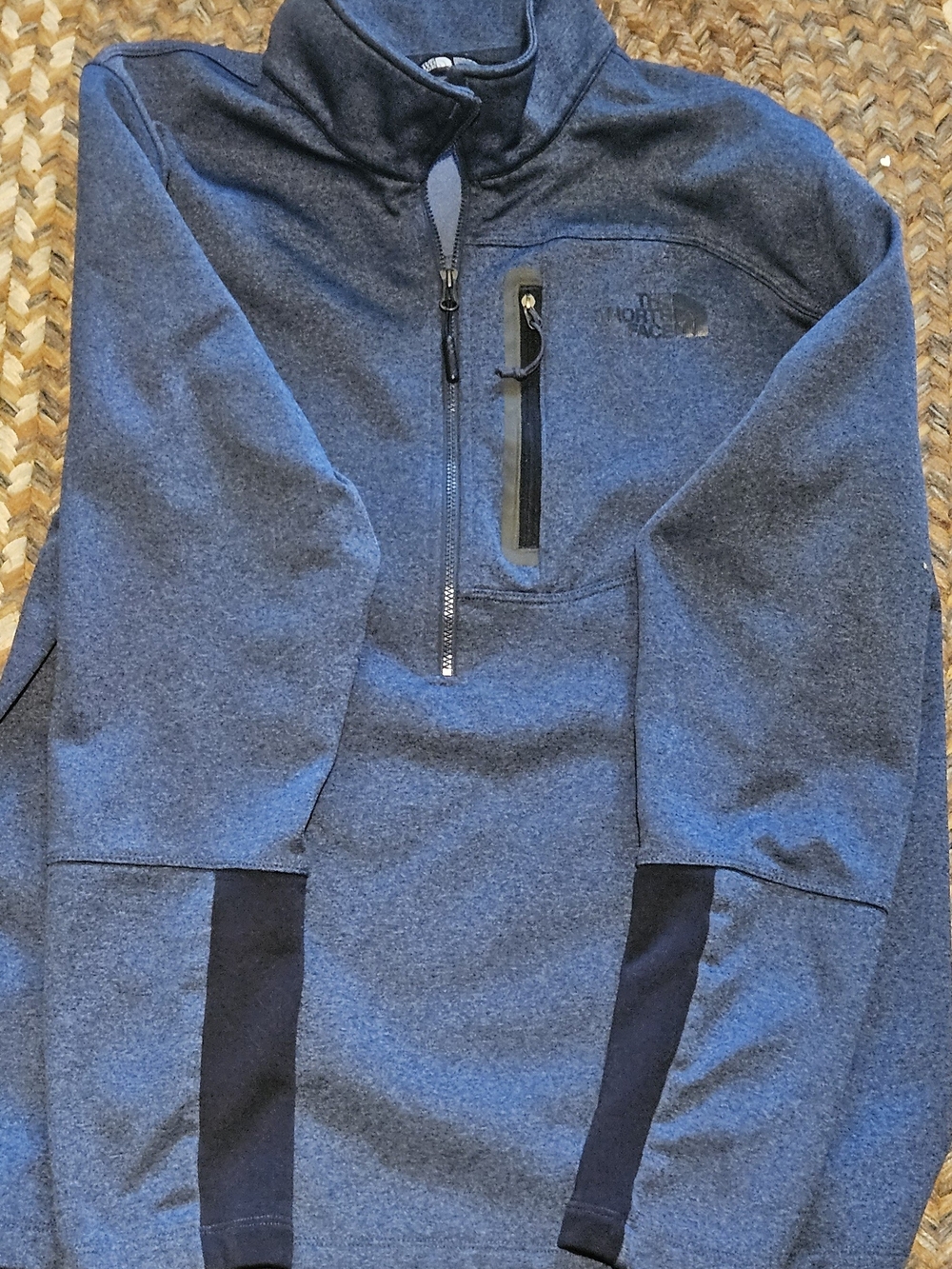 The North Face Men's Blue Quarter-Zip Fleece Jacket